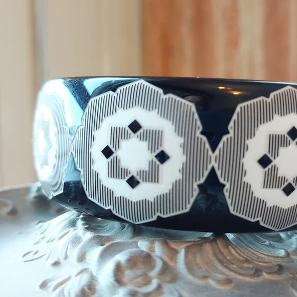 Tiffany & Co. Paloma Picasso Marrakech Black Bangle RARE - Picture 7 of 9